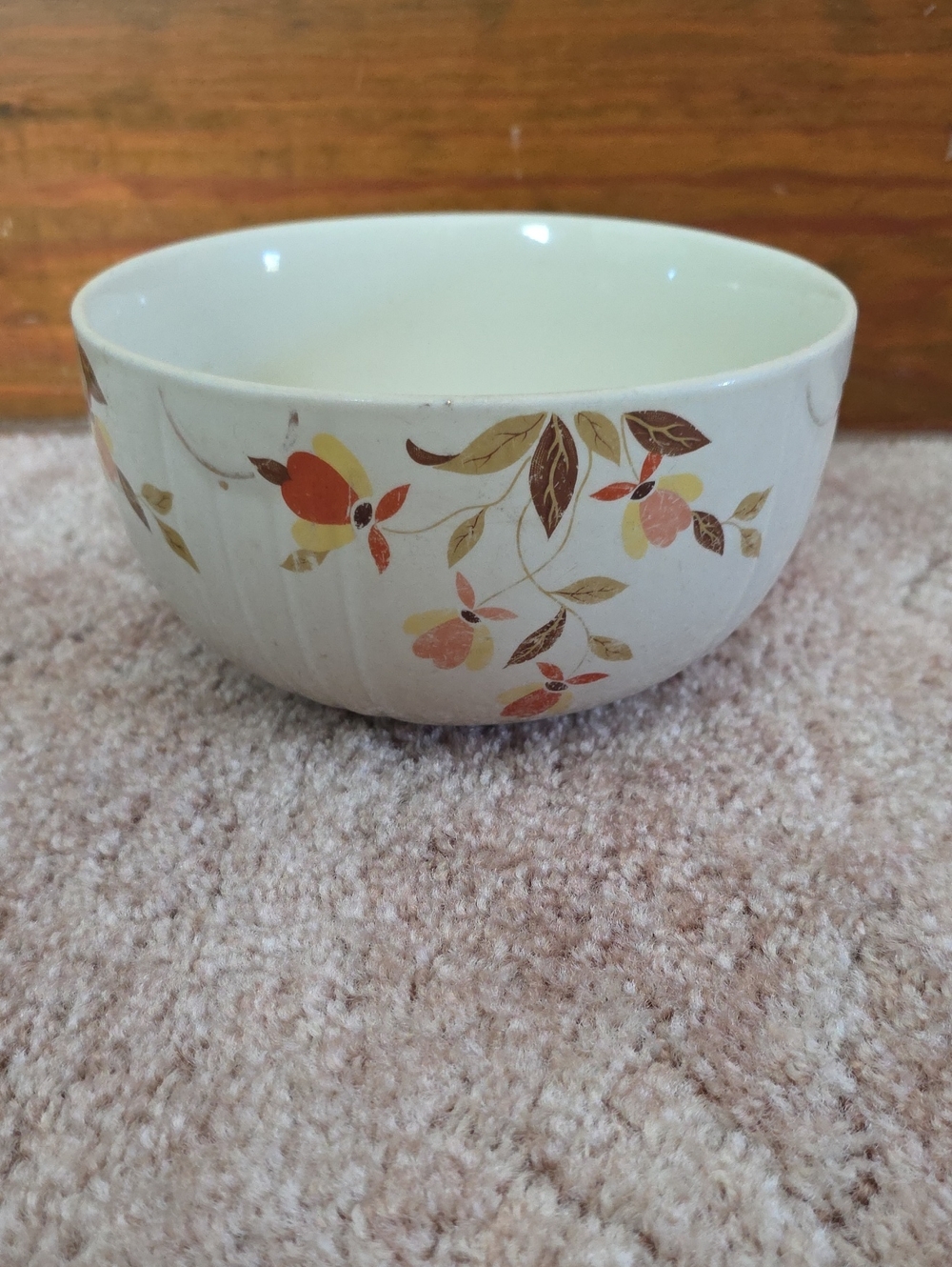 Jewel Tea Ceramic Floral Serving Bowl